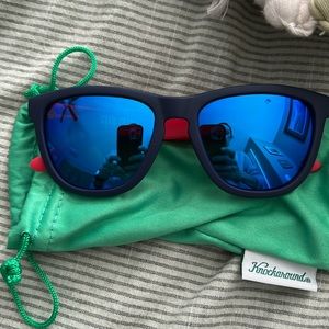 Red, White, and Blue Knockaround Sunglasses.